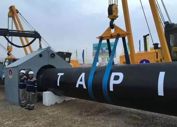 After years of waiting, the gas pipeline project from Turkmenistan through Afghanistan to Pakistan and India (TAPI) opens in Herat Province-Afghanistan